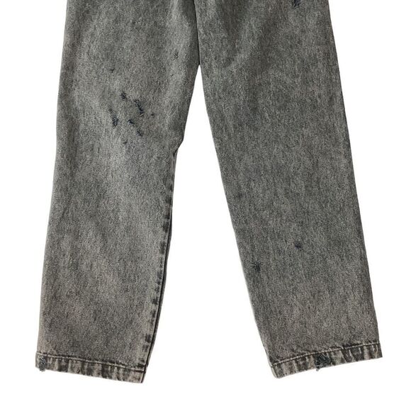 LIBERAL YOUTH MINISTRY XL Destroyed Effect Jeans Gray Denim Distressed Acid Wash - Picture 10 of 16
